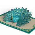 Art Deco Peacock Pop-Up Card