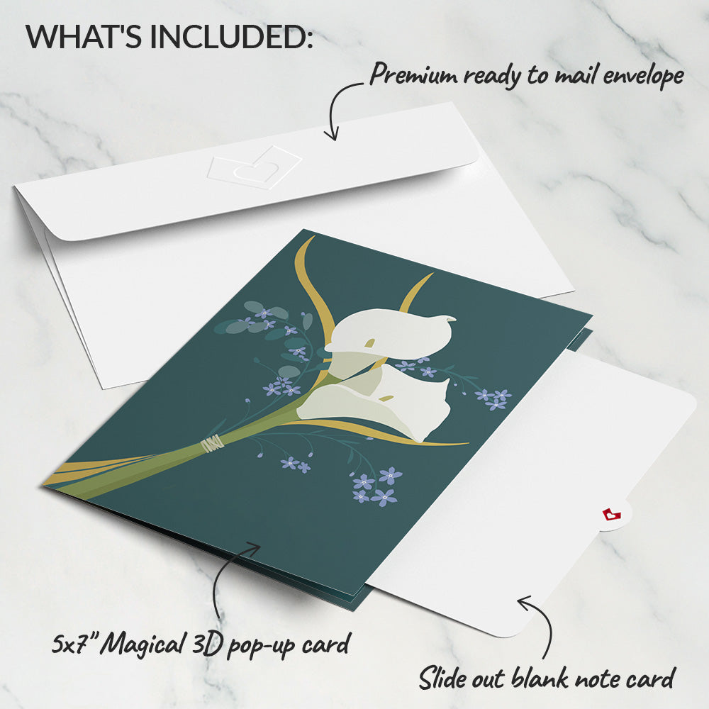 Calla Lily Pop-Up Card