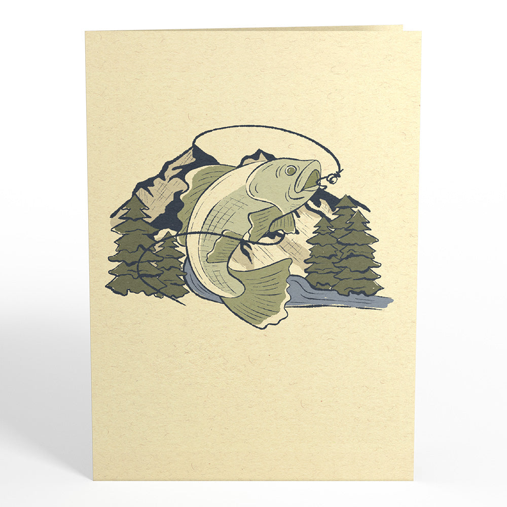 Largemouth Bass Pop-Up Card