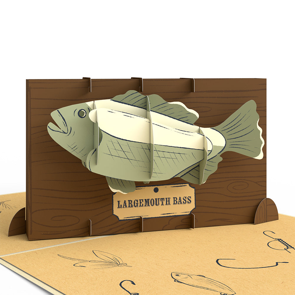 Largemouth Bass Pop-Up Card