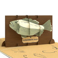 Largemouth Bass Pop-Up Card