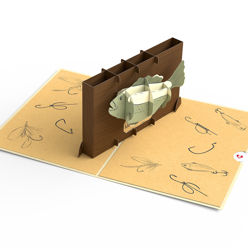 Largemouth Bass Pop-Up Card
