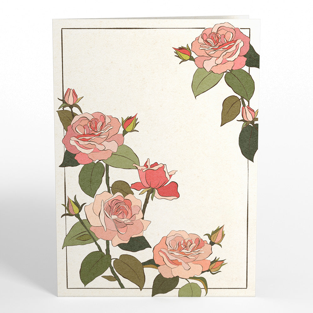 Roses in Bloom Pop-Up Card