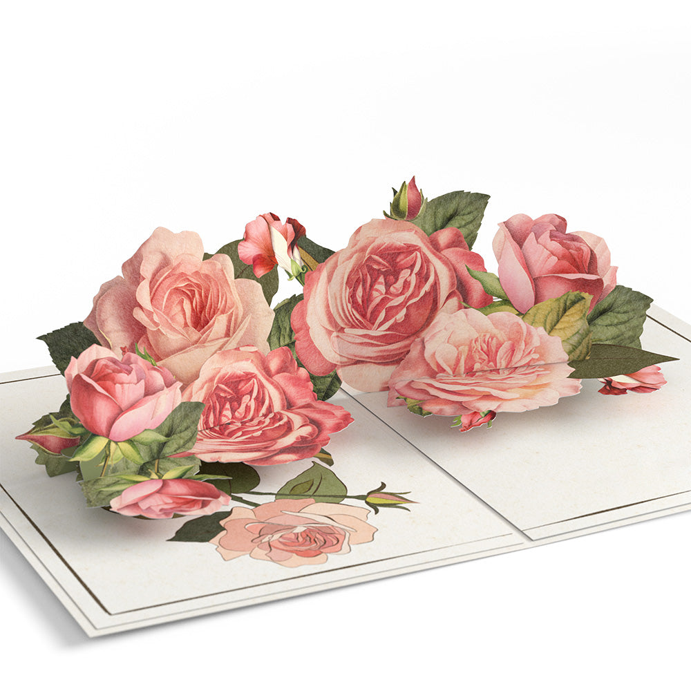 Roses in Bloom Pop-Up Card
