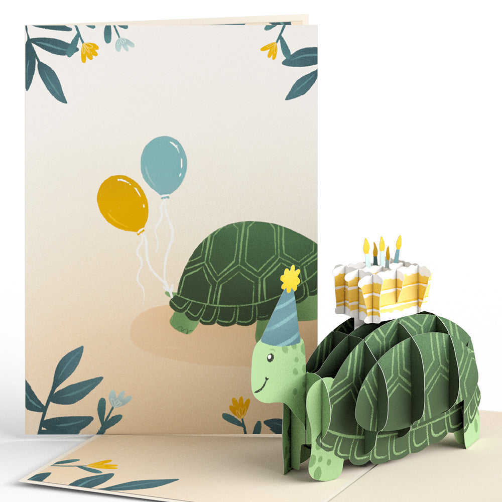 Birthday Turtle Pop-Up Card