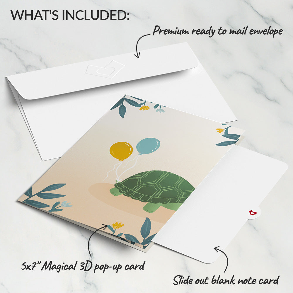 Birthday Turtle Pop-Up Card