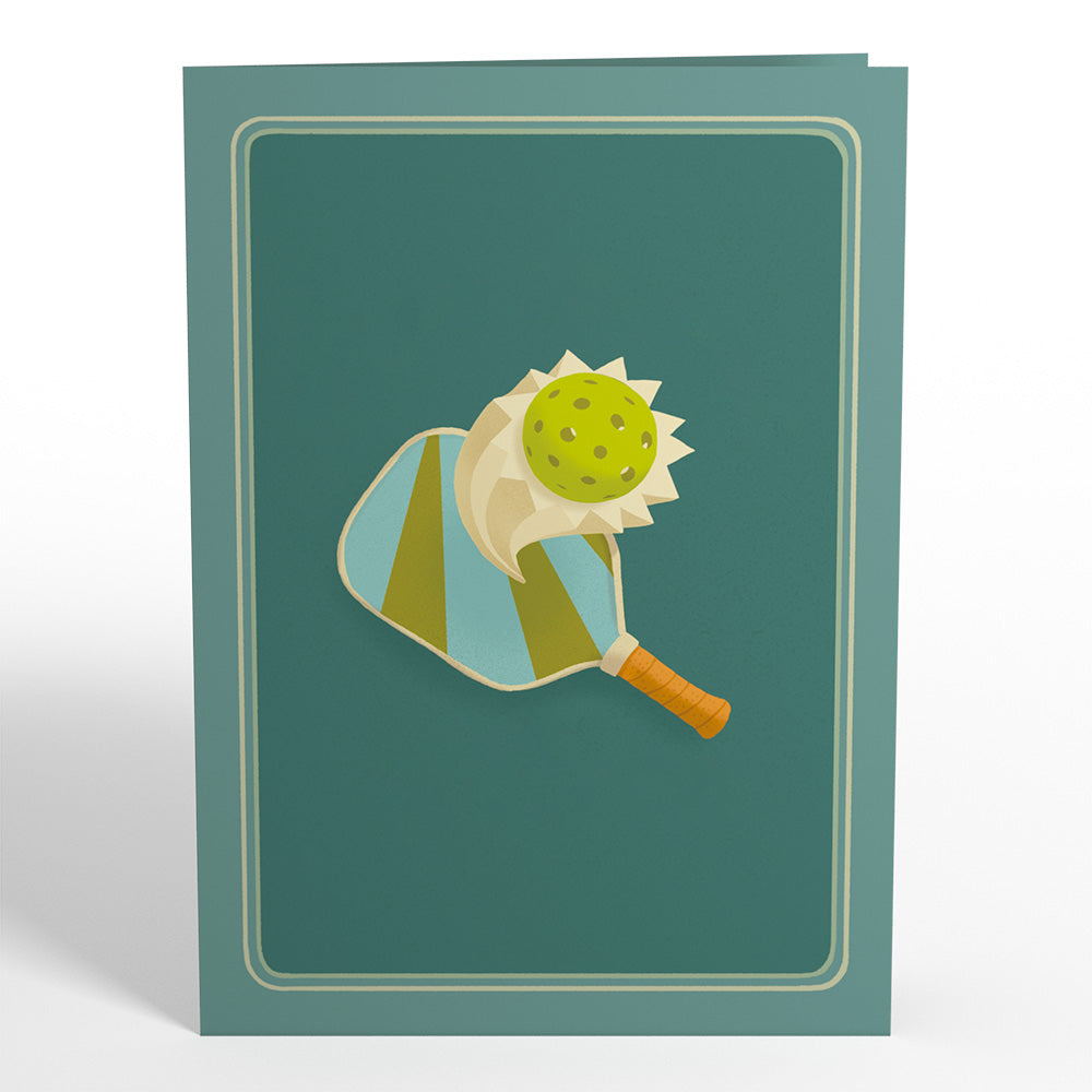 Playful Pickleball Pop-Up Card