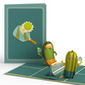 Playful Pickleball Pop-Up Card