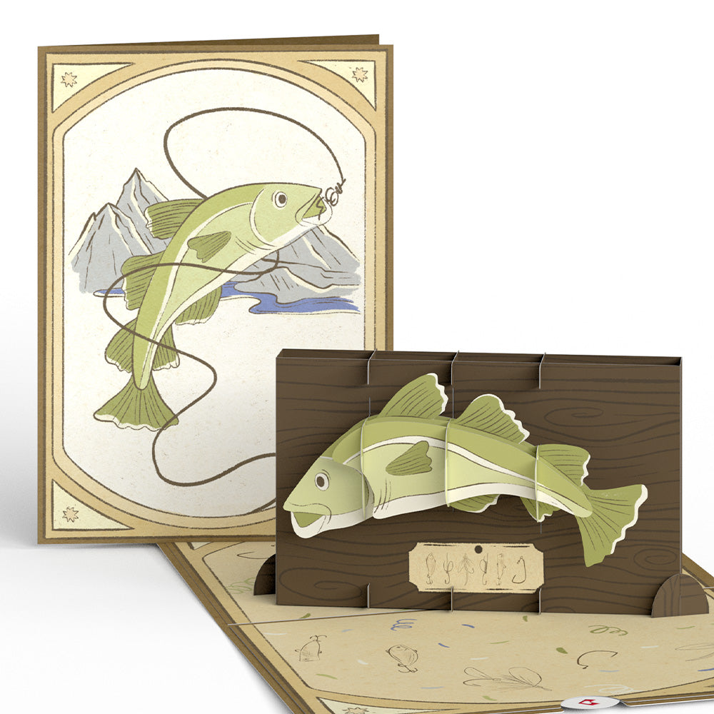 Cod Plaque Pop-Up Card