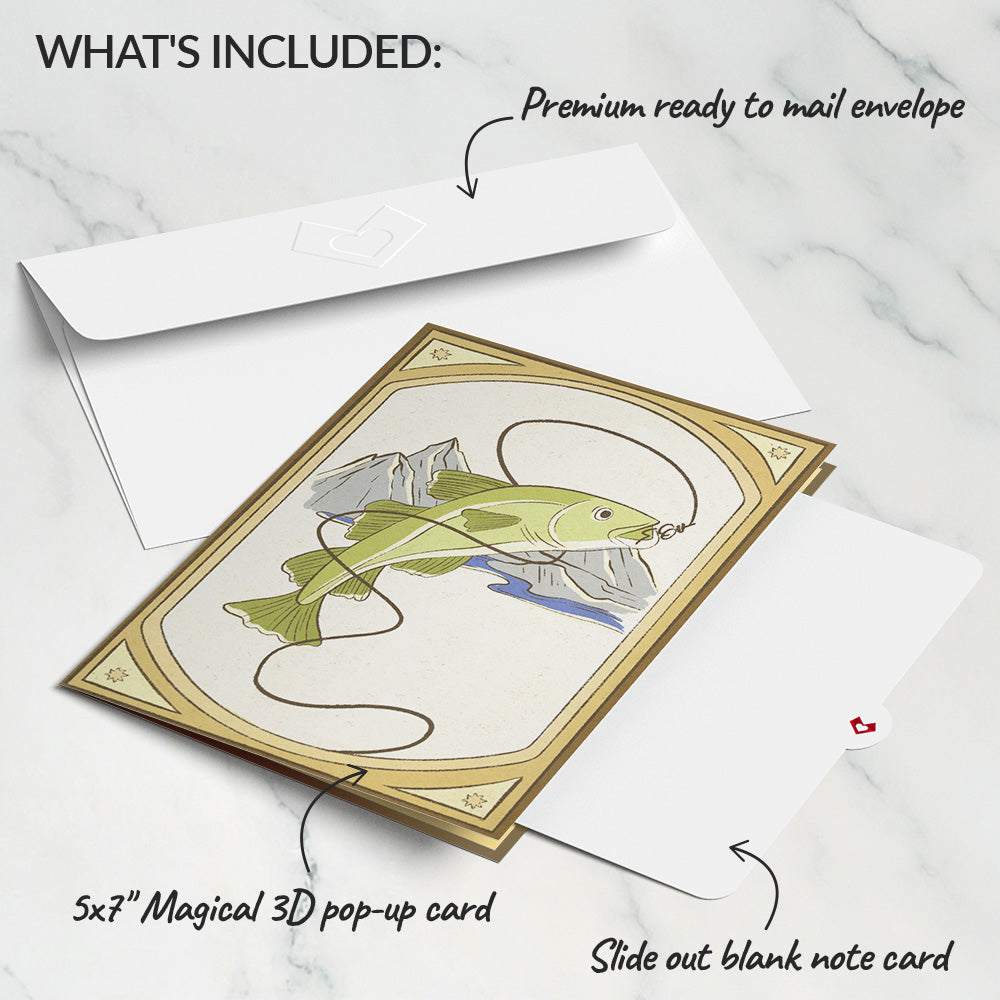 Cod Plaque Pop-Up Card