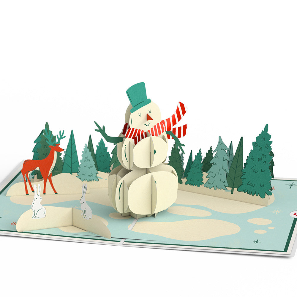 Winter Snowman Pop-Up Card