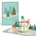Winter Snowman Pop-Up Card