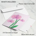 Orchid Card with Mini Bouquet
