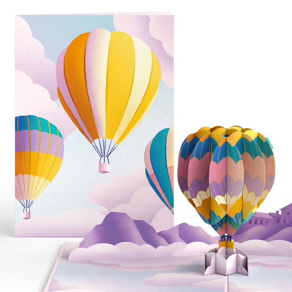 Majestic Hot Air Balloon Pop-Up Card