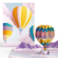 Majestic Hot Air Balloon Pop-Up Card