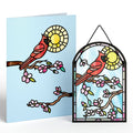 Cheerful Cardinal Suncatcher Card