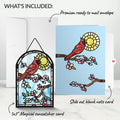 Cheerful Cardinal Suncatcher Card