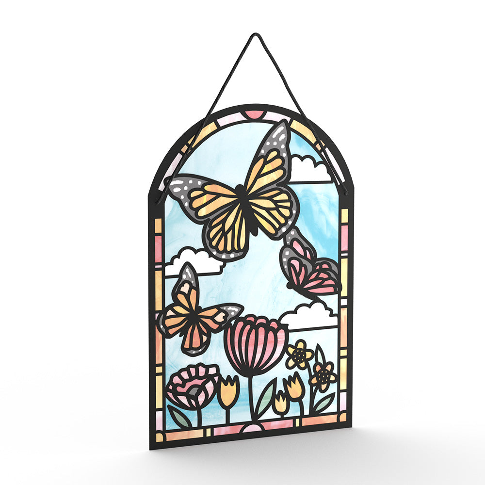 Butterfiles Suncatcher Card