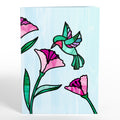 Vibrant Hummingbird Suncatcher Card