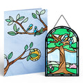 Joyful Robins Suncatcher Card