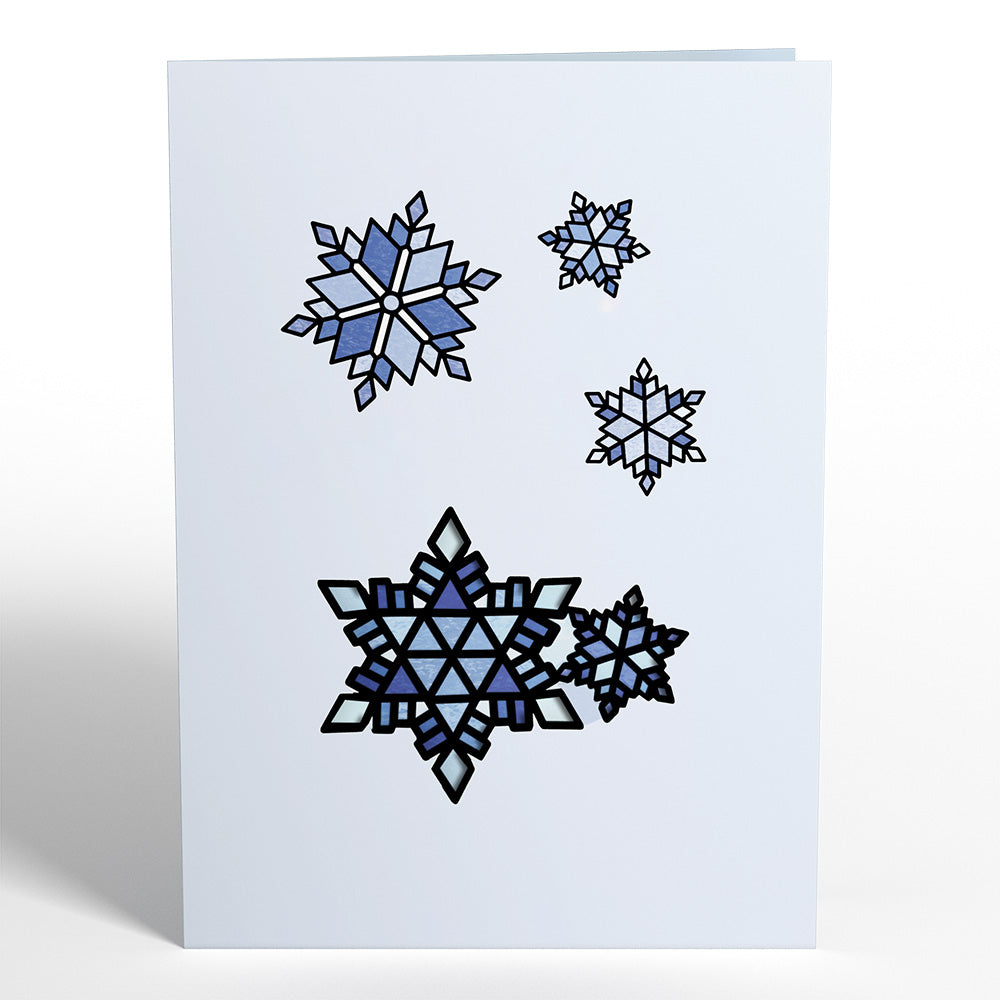 Dazzling Snowflakes Suncatcher Card