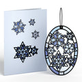 Dazzling Snowflakes Suncatcher Card