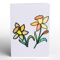 Everlasting Daffodil Suncatcher Card