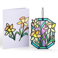 Everlasting Daffodil Suncatcher Card