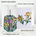 Everlasting Daffodil Suncatcher Card
