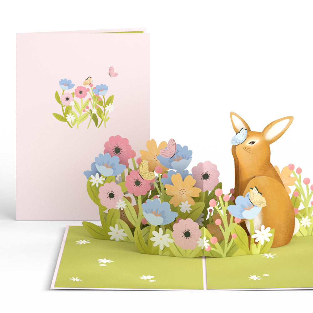 Bunny in Bloom Pop-Up Card