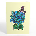 Blooming Hydrangeas Suncatcher Card