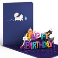 Playful Cats Birthday Pop-Up Card
