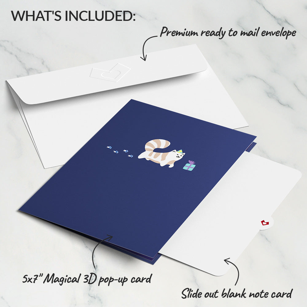 Playful Cats Birthday Pop-Up Card