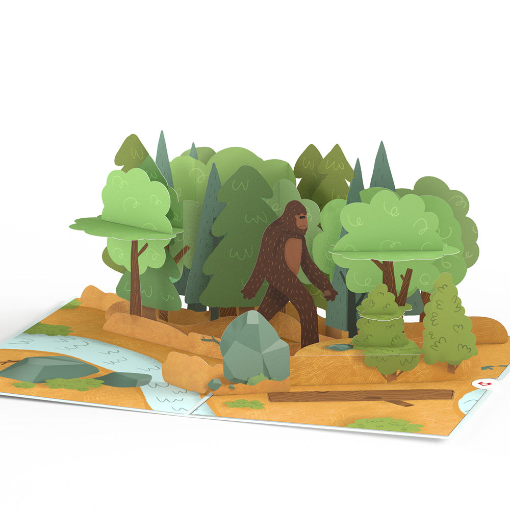 Bigfoot Legend Pop-up Card