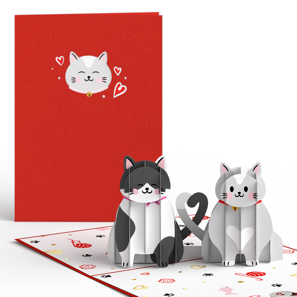 Heart Cats Pop-Up Card