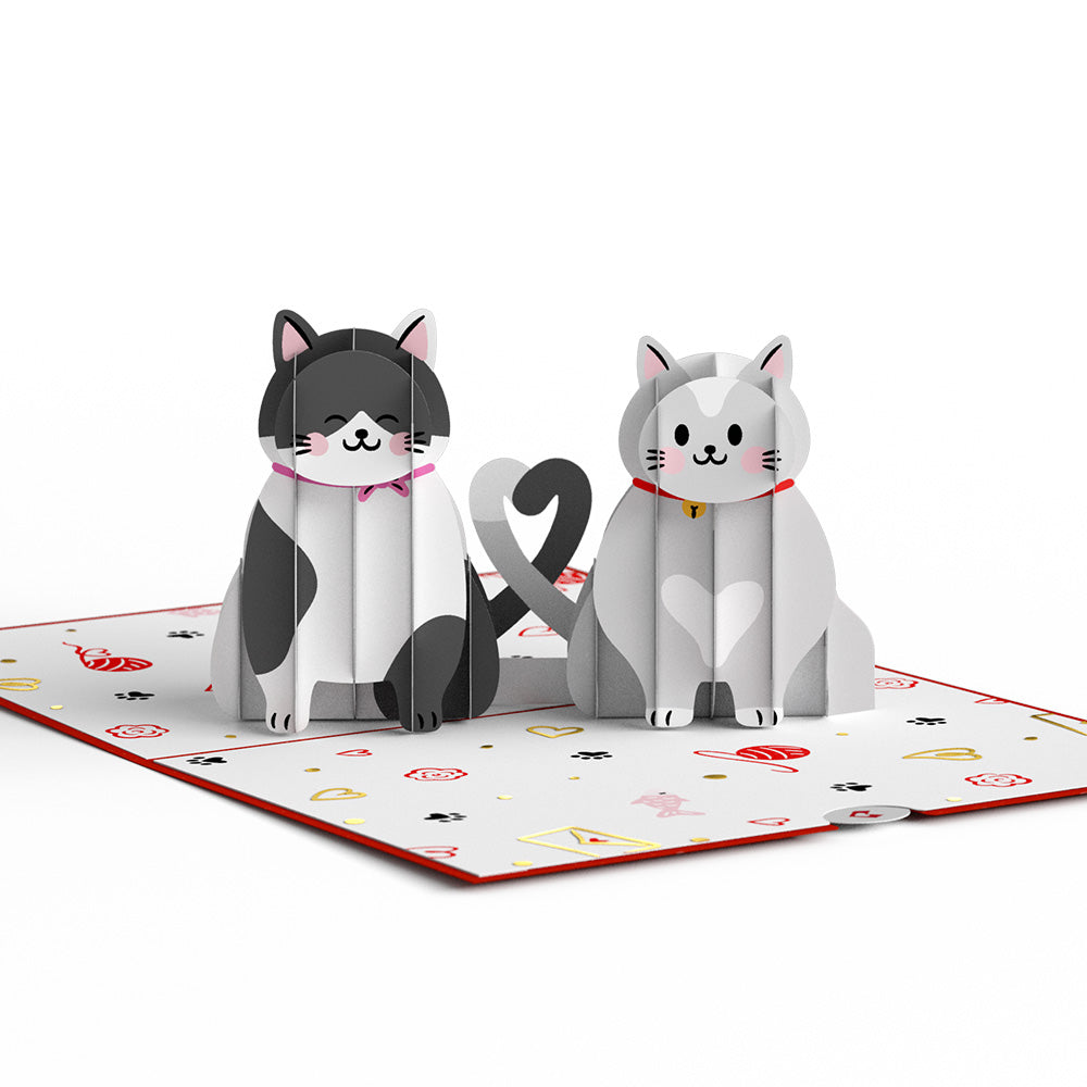 Heart Cats Pop-Up Card