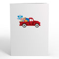Balloons and Gifts Truck Pop-Up Card