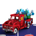 Balloons and Gifts Truck Pop-Up Card