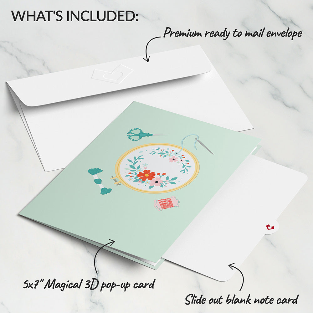 Classic Sewing Machine Pop-Up Card