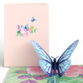 Blue Morpho Butterfly Pop-Up Card