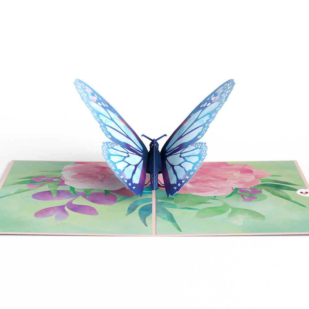 Blue Morpho Butterfly Pop-Up Card