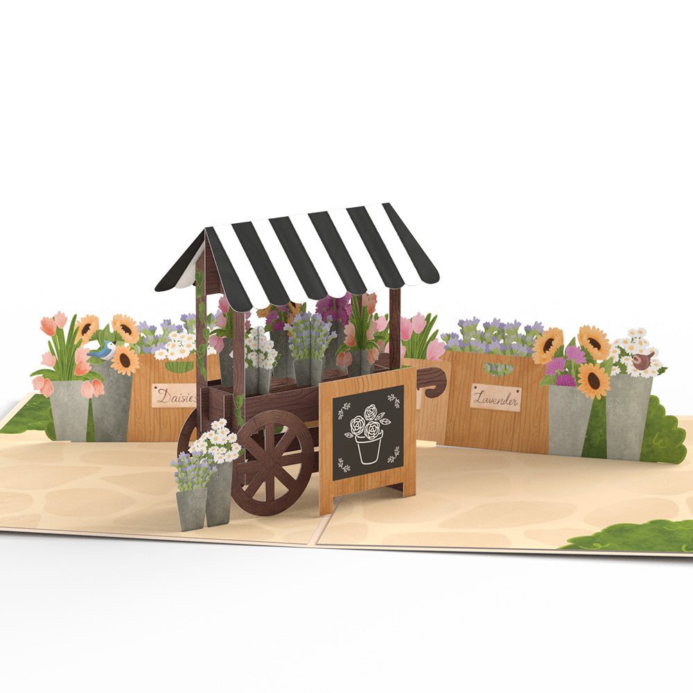 Flower Cart Pop-Up Card