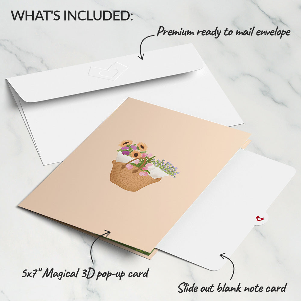 Flower Cart Pop-Up Card