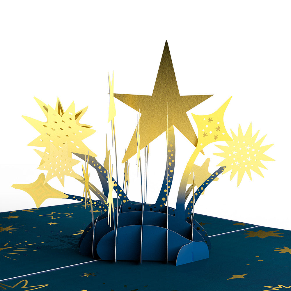 Shimmering Stars Pop-Up Card