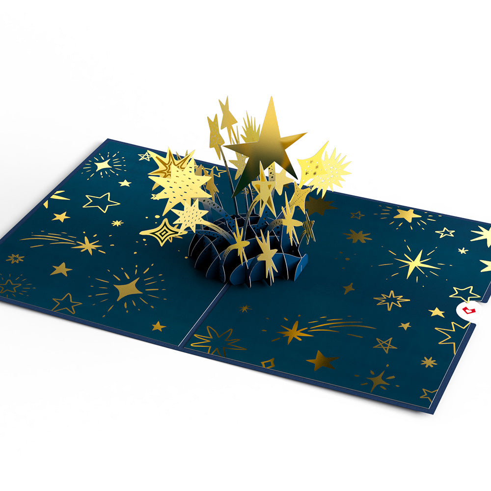 Shimmering Stars Pop-Up Card