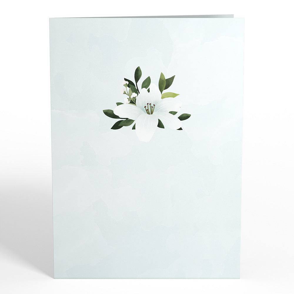 Cross with Lilies Pop-Up Card