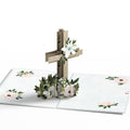Cross with Lilies Pop-Up Card