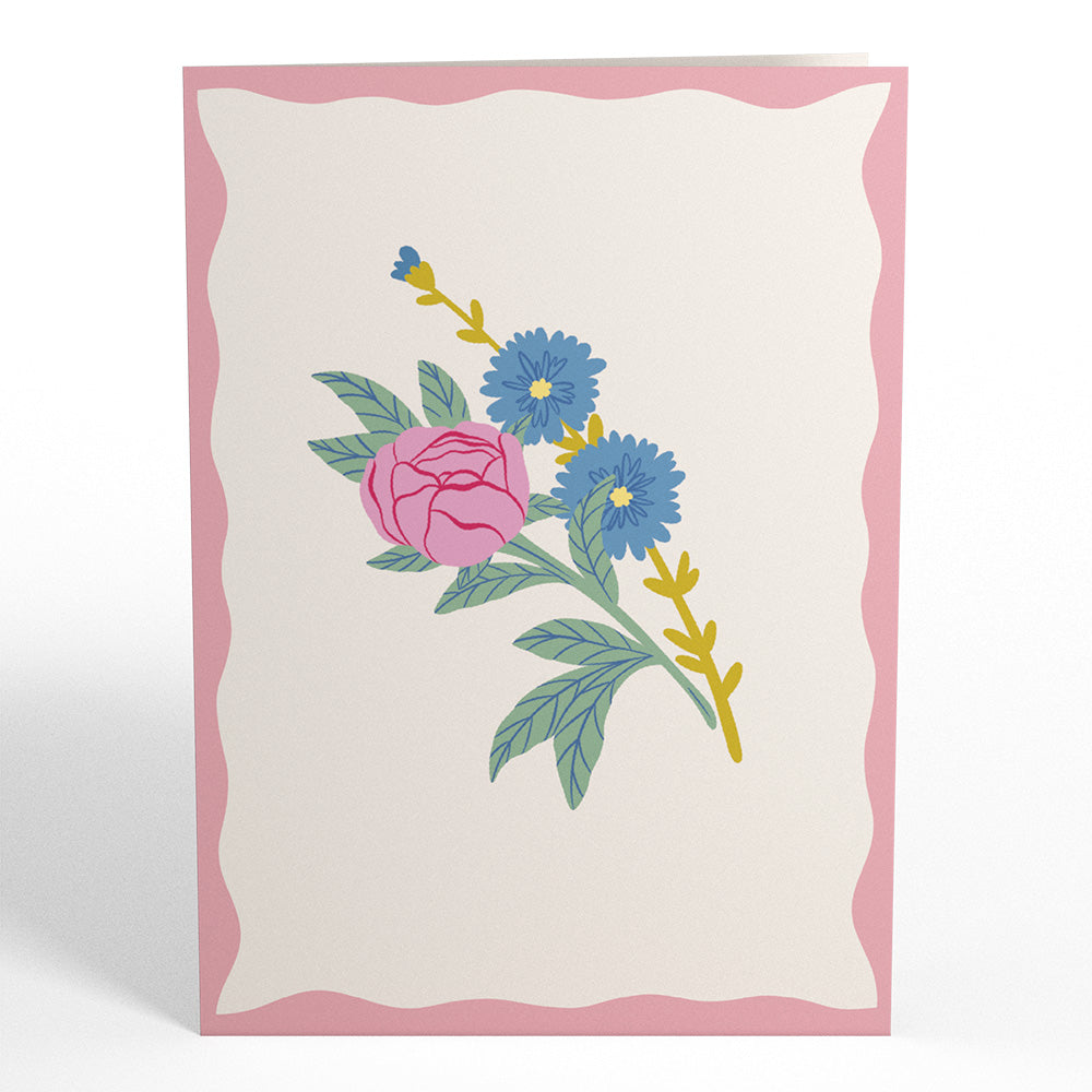 Charming Flower Bunch Pop-Up Card