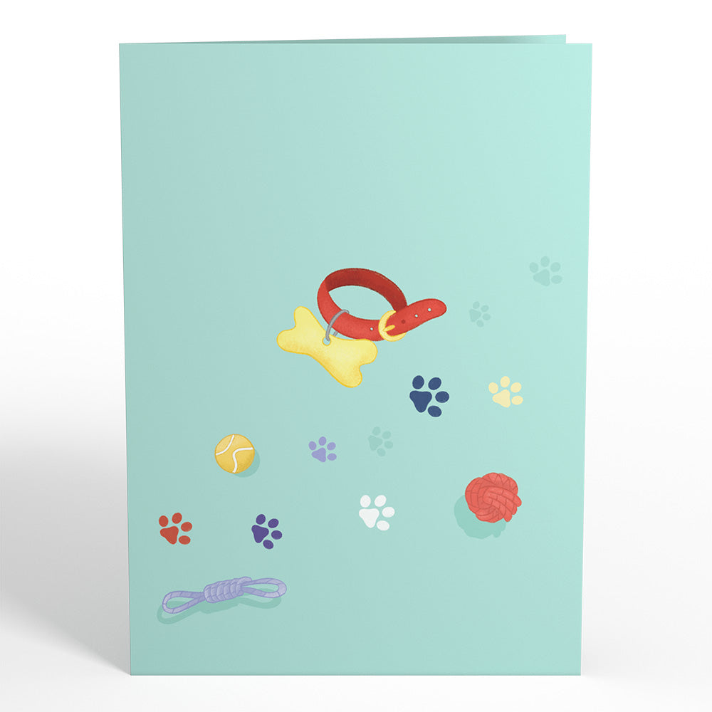 Playful Dog Pop-Up Card