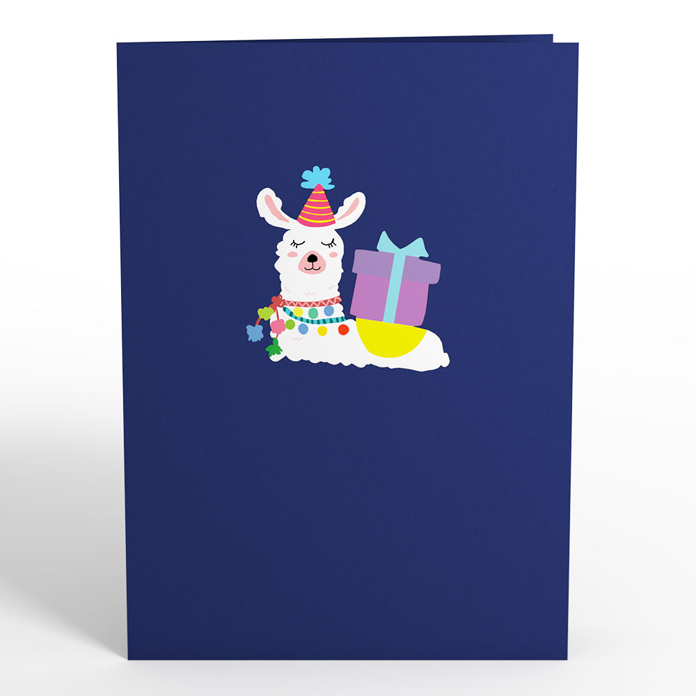 Party Llama Pop-Up Card